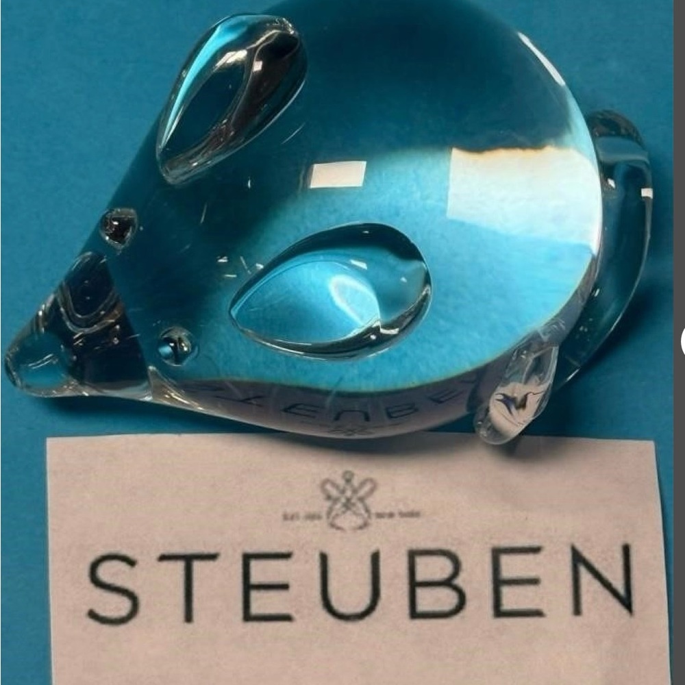 Steuben Glass Mouse Figurine